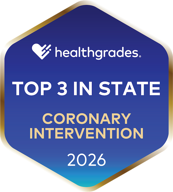 Healthgrades top 3 in state coronary intervention