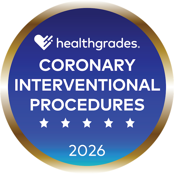 Healthgrades 5 star coronary interventional procedures