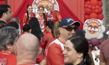 People celebrating finishing the 5K