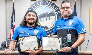 South Texas Health System Recognizes Two City of Pharr EMS First Responders With its Hometown Heroes Award