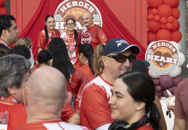 People celebrating finishing the 5K