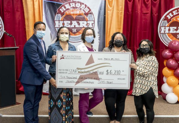 South Texas Health System Heart Donates Proceeds From Heroes With Heart 5K to the Stars Scholarship Fund